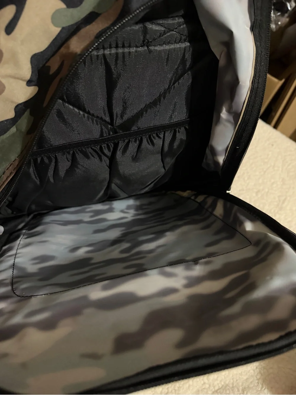Wonderkids Camo Backpack in Green, Brown, Black